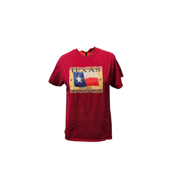 Texas lonestar state red graphic short sleeve tee, size large* - Picture 1 of 4